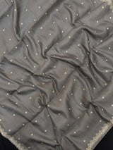 Classic Raw Silk Saree with Lustrous Finish-Zoya Crape 