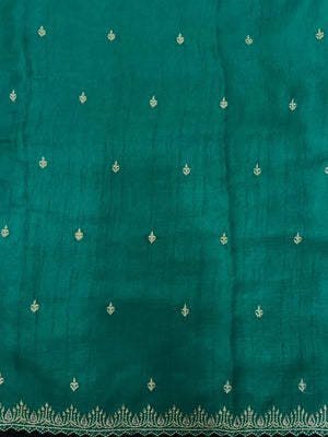 Classic Raw Silk Saree with Lustrous Finish-Zoya Crape 
