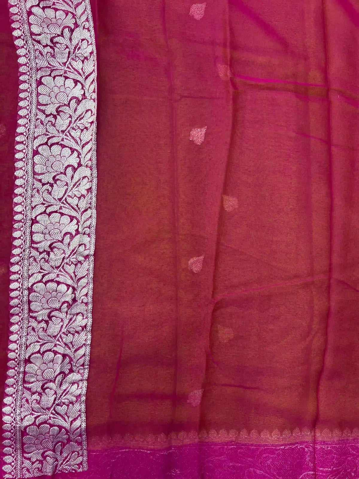 Banarasi Pure Khaddi Chiffon Saree 