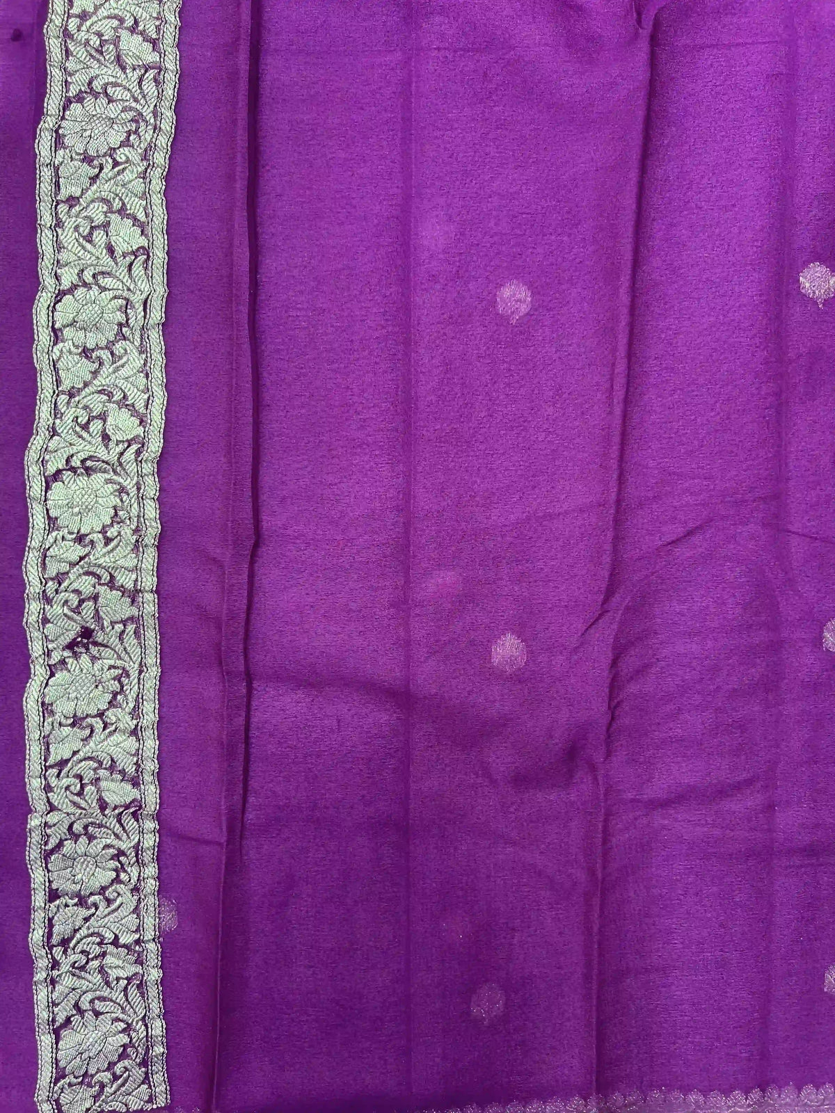 Banarasi Pure Khaddi Chiffon Saree 
