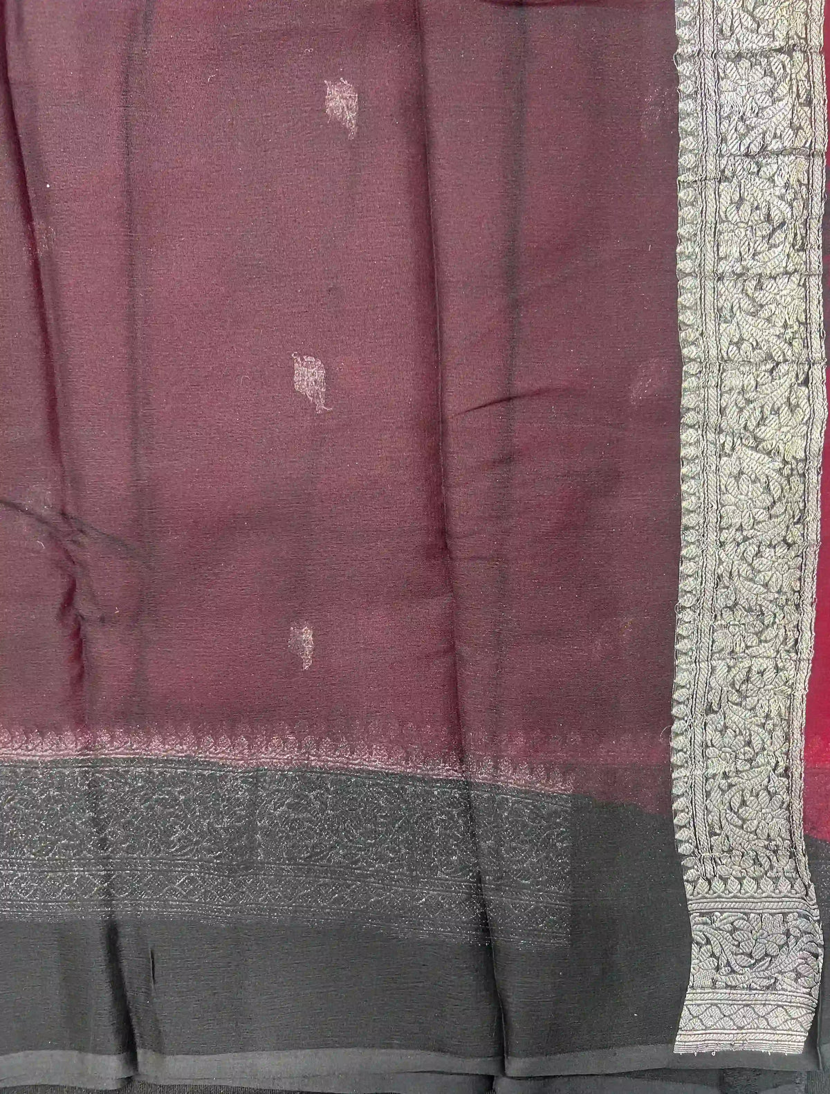 Banarasi Pure Khaddi Chiffon Saree-2