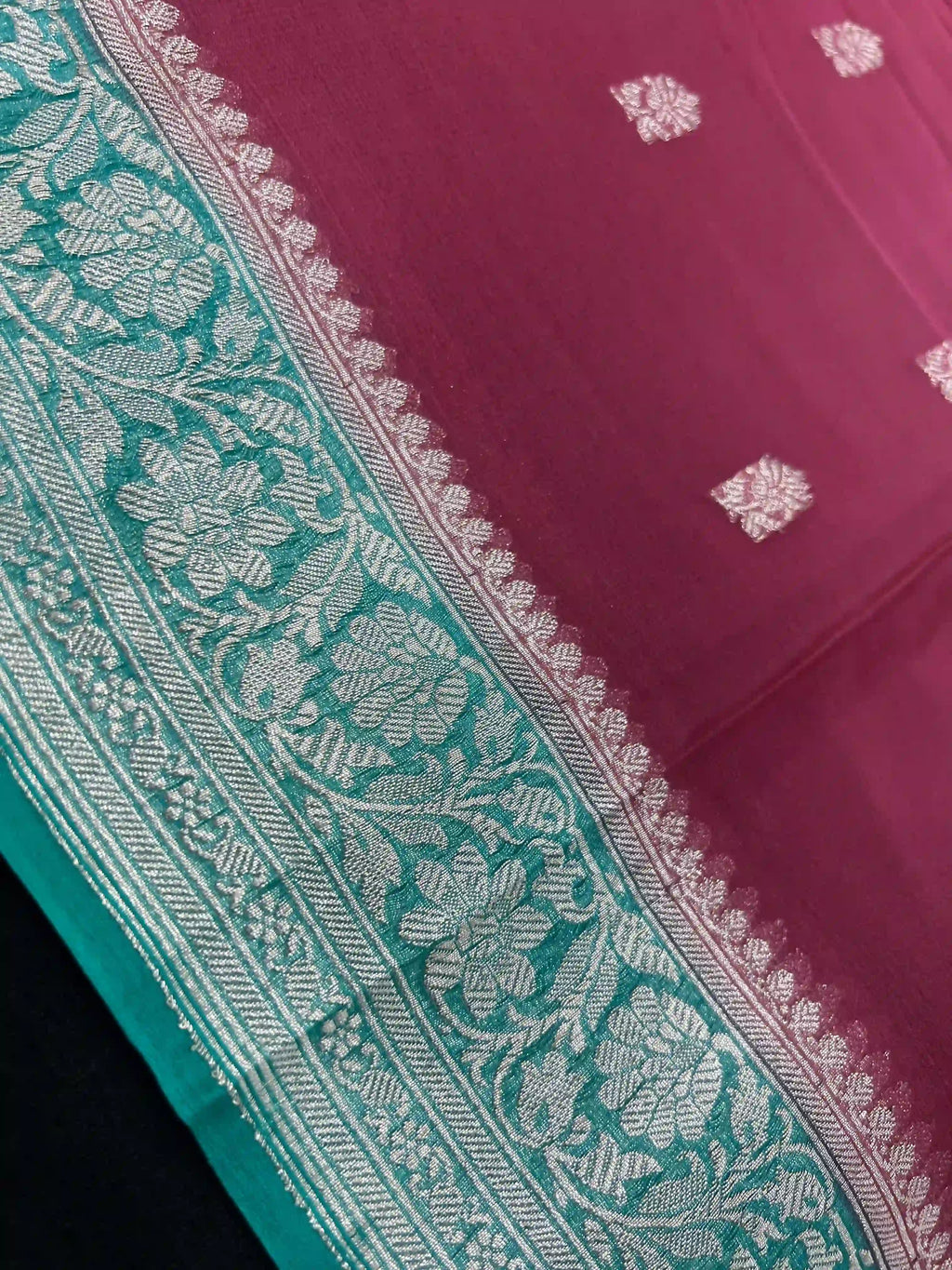 Banarasi Pure Khaddi Chiffon Saree 