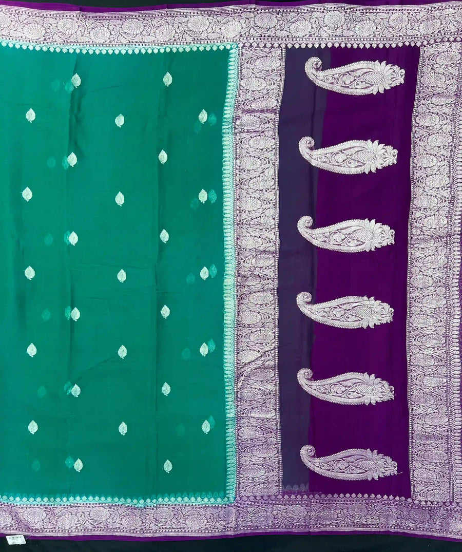 Banarasi Pure Khaddi Chiffon Saree