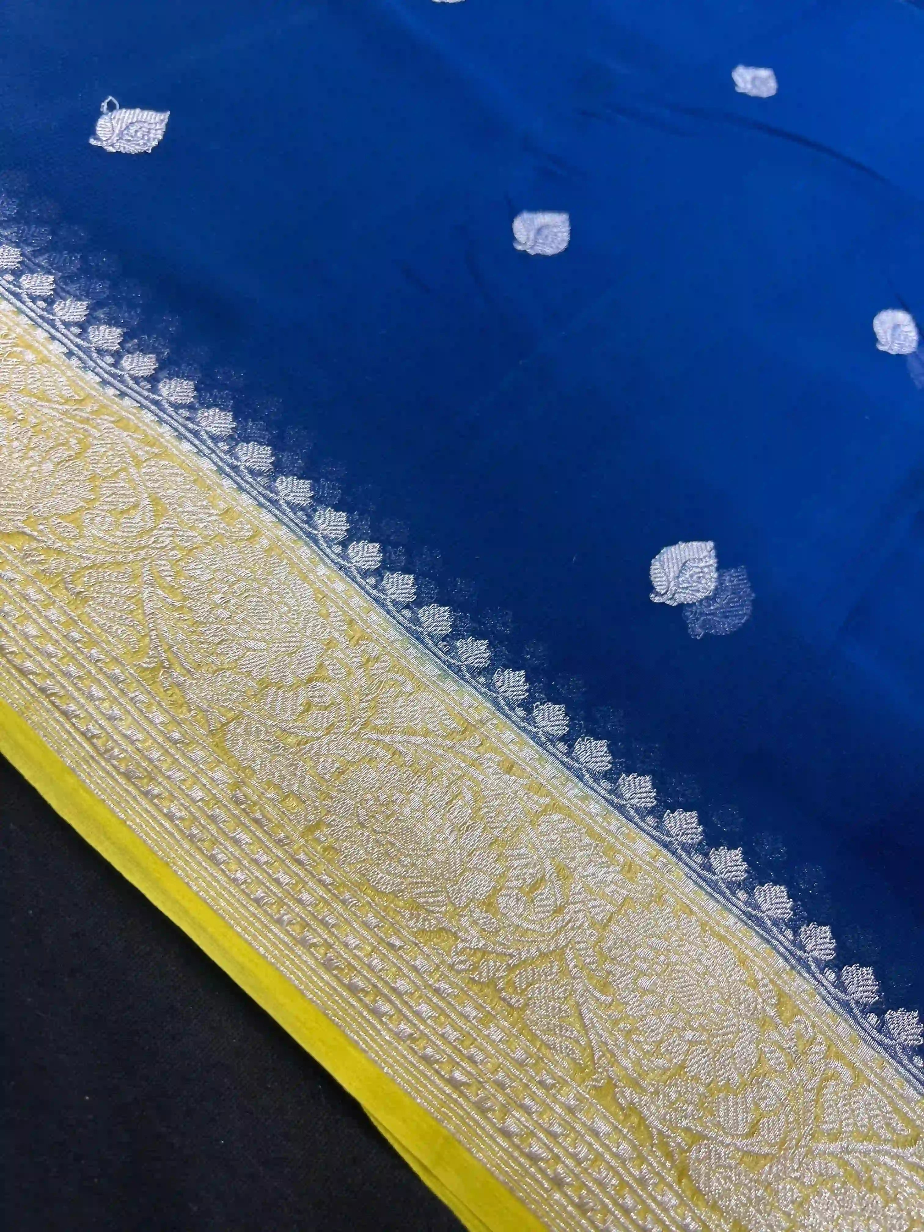 Banarasi Pure Khaddi Chiffon Saree