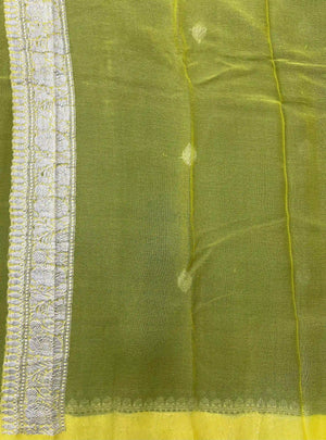 Banarasi Pure Khaddi Chiffon Saree