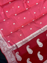 Banarasi Pure Khaddi Chiffon Saree