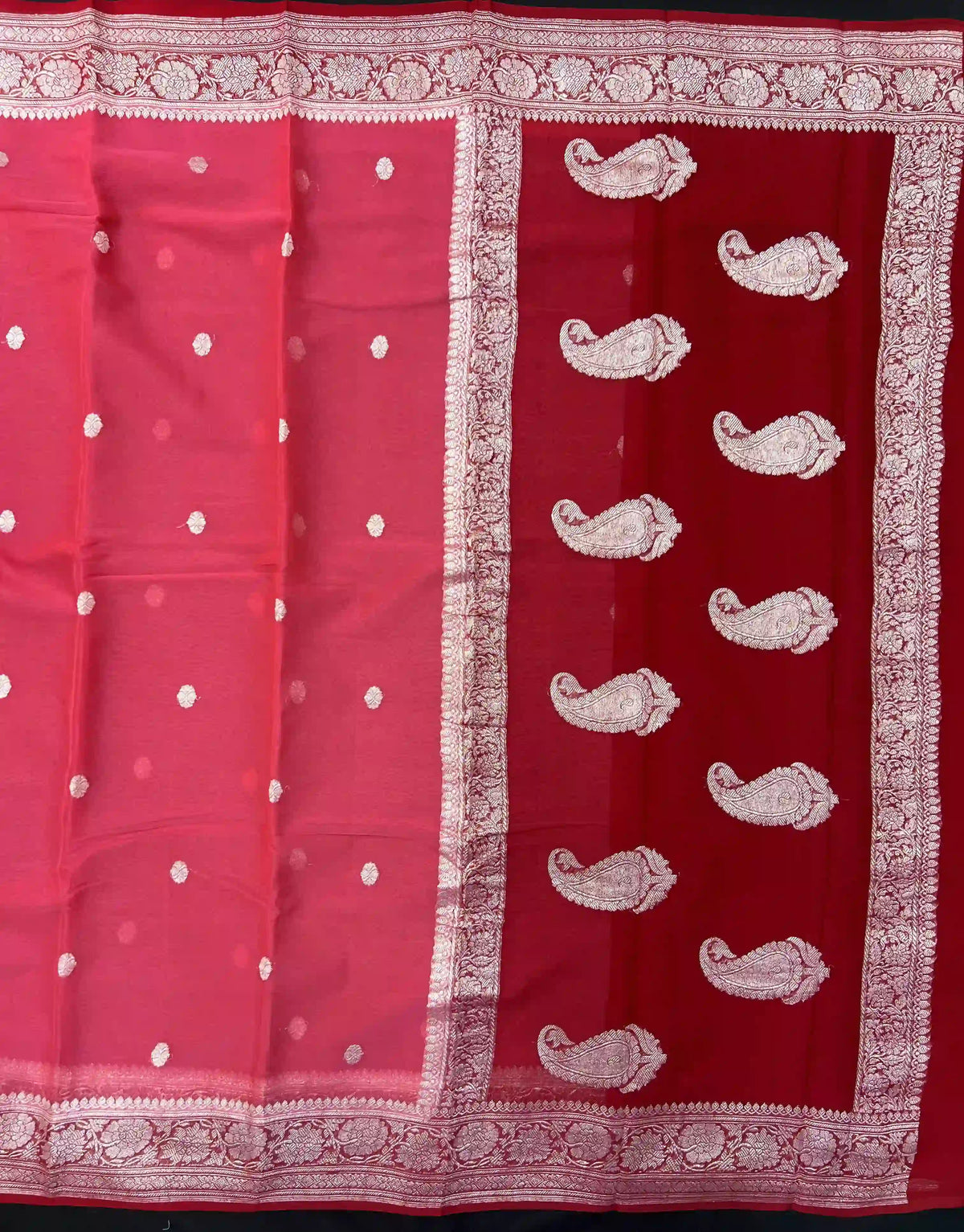 Banarasi Pure Khaddi Chiffon Saree