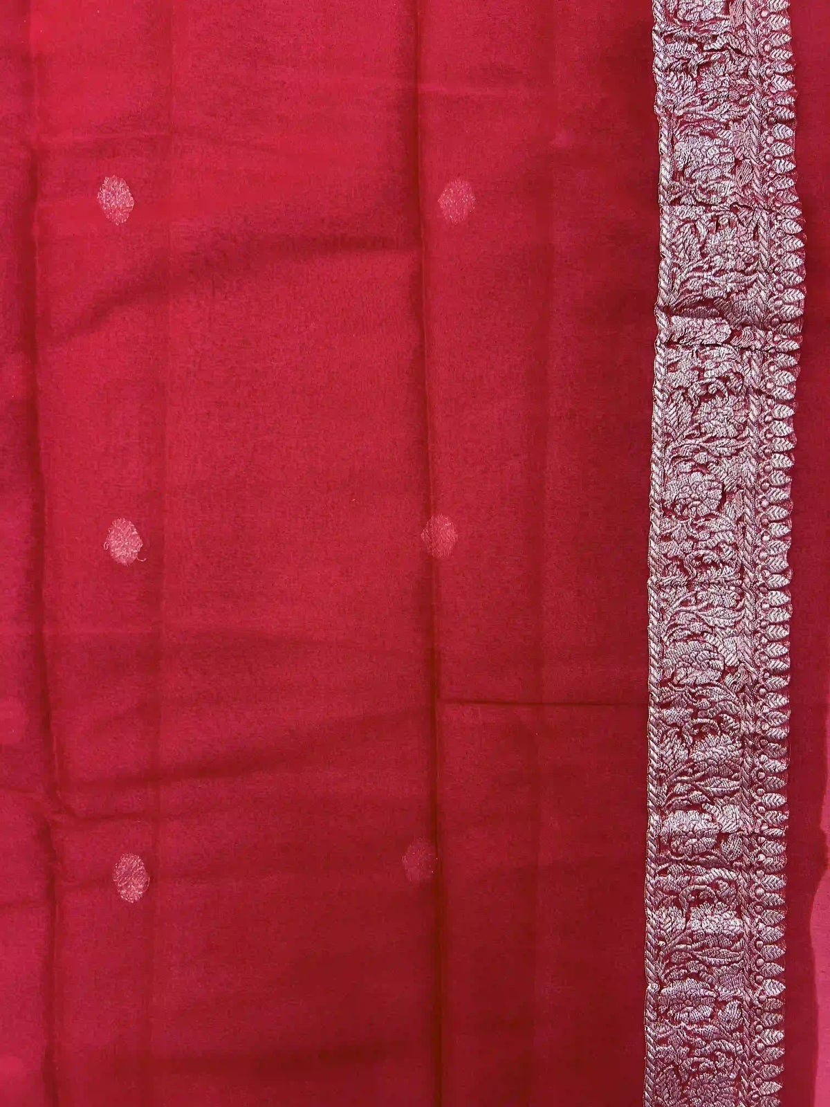 Banarasi Pure Khaddi Chiffon Saree